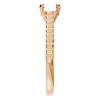 RI-4268 Rose Gold Ring UNSET - Side View