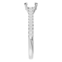RI-4268 White Gold Ring UNSET - Side View
