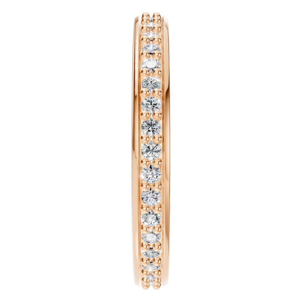 RI-4321 Rose Gold Ring SET - Side View