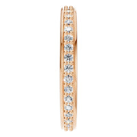 RI-4321 Rose Gold Ring SET - Side View
