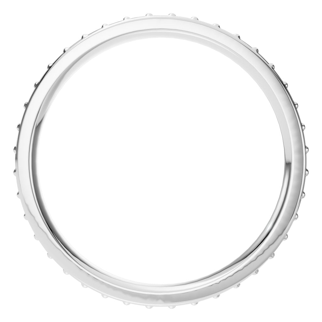 RI-4321 White Gold Ring SET - Top View