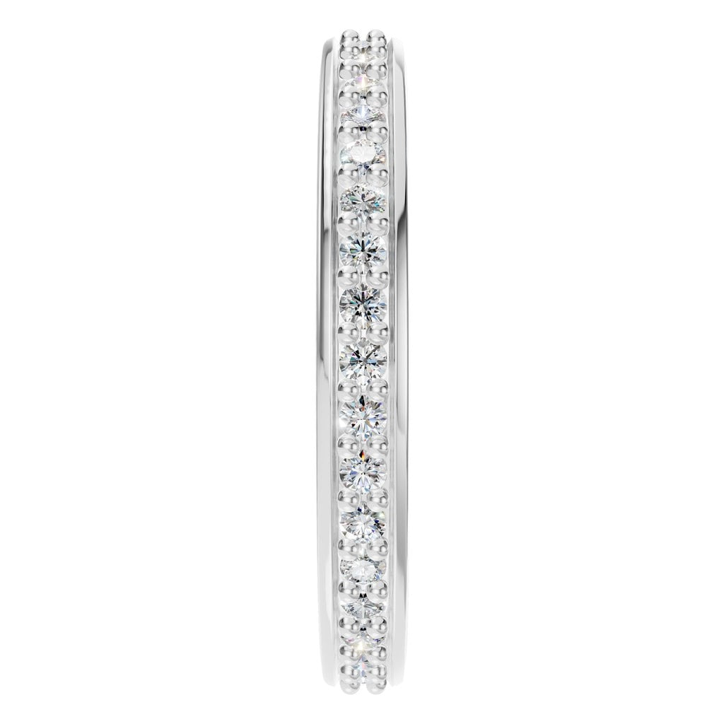 RI-4321 White Gold Ring SET - Side View