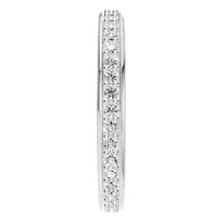 RI-4321 White Gold Ring SET - Side View