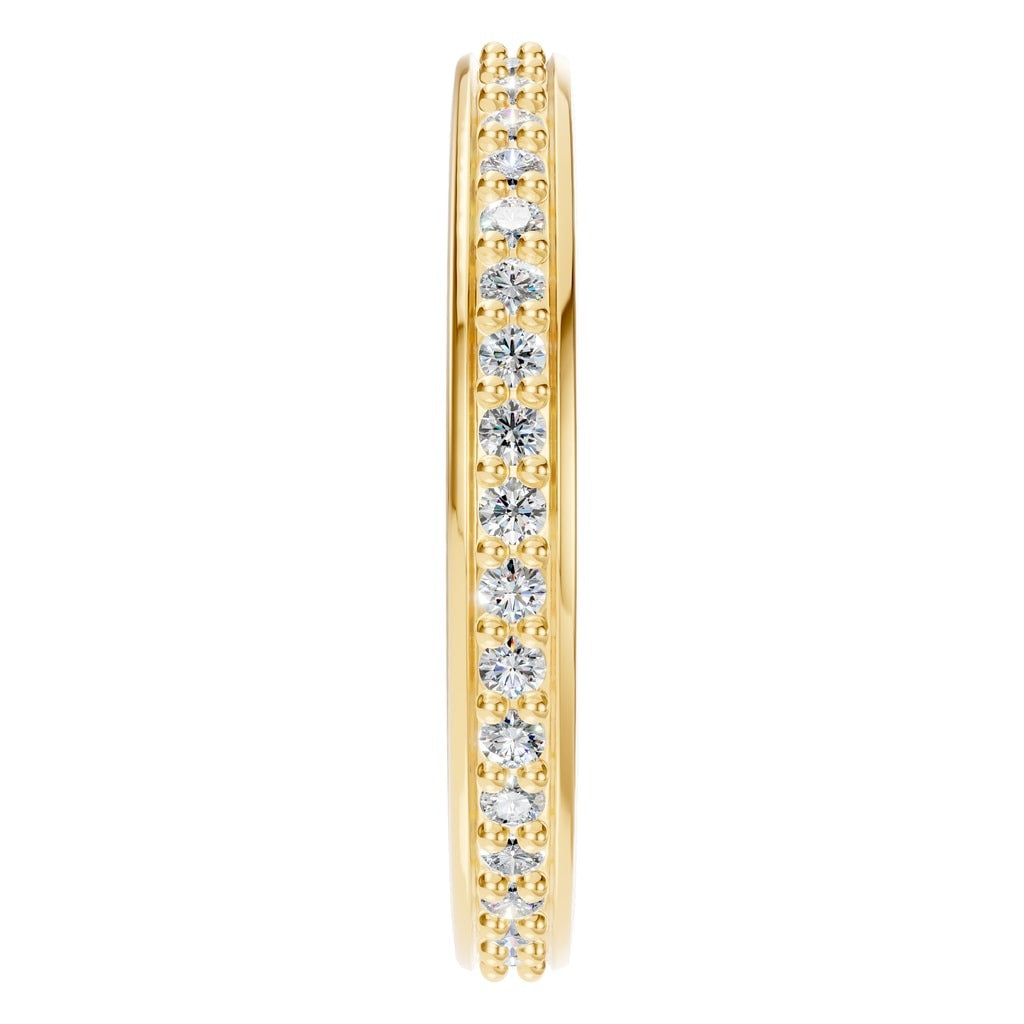 RI-4321 Yellow Gold Ring SET - Side View