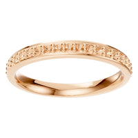 RI-4321 Rose Gold Ring UNSET - Front View