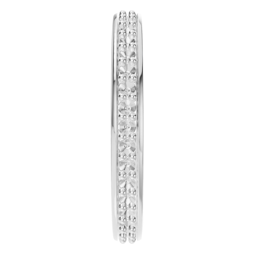RI-4321 White Gold Ring UNSET - Side View