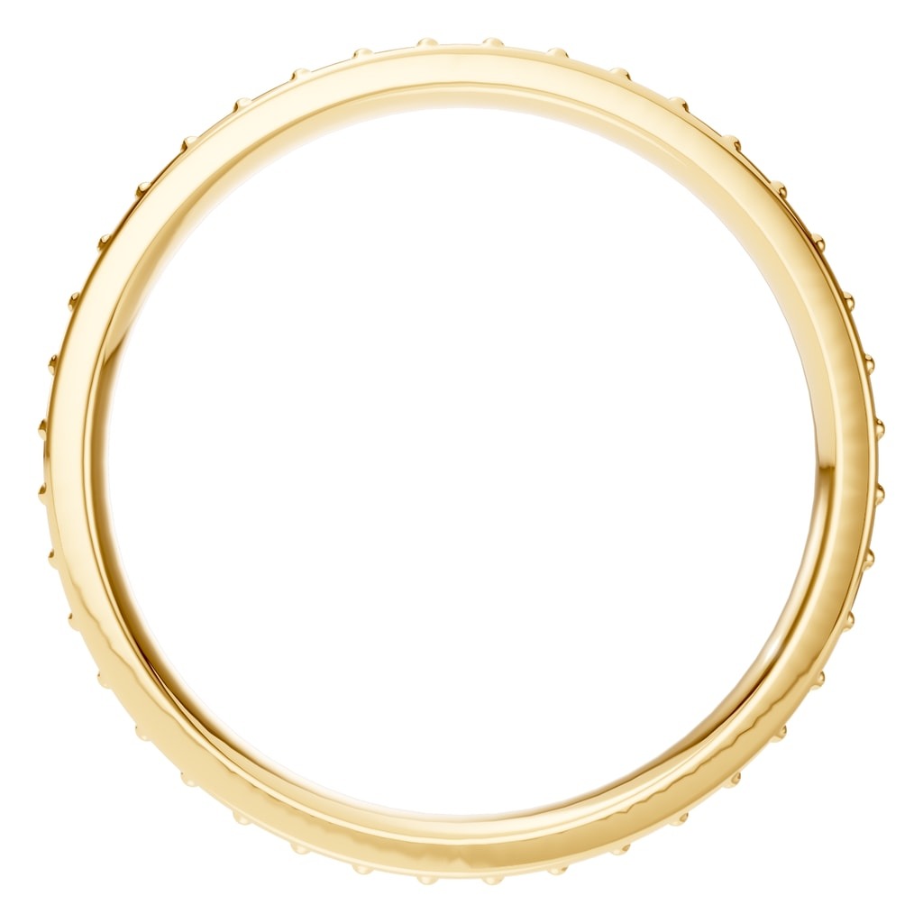 RI-4321 Yellow Gold Ring UNSET - Top View