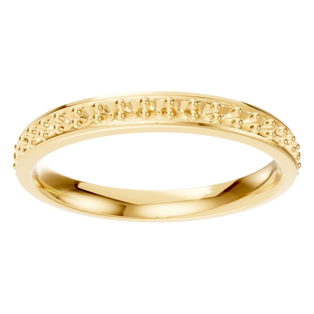 RI-4321 Yellow Gold Ring UNSET - Front View