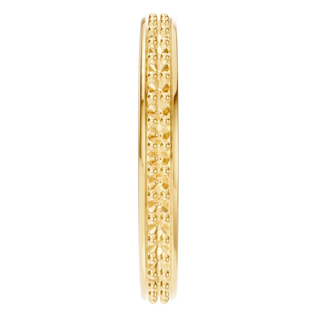 RI-4321 Yellow Gold Ring UNSET - Side View