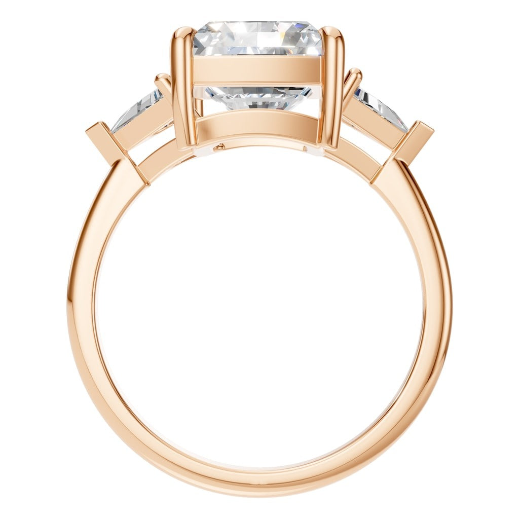 RI-4342 Rose Gold Ring SET - Top View