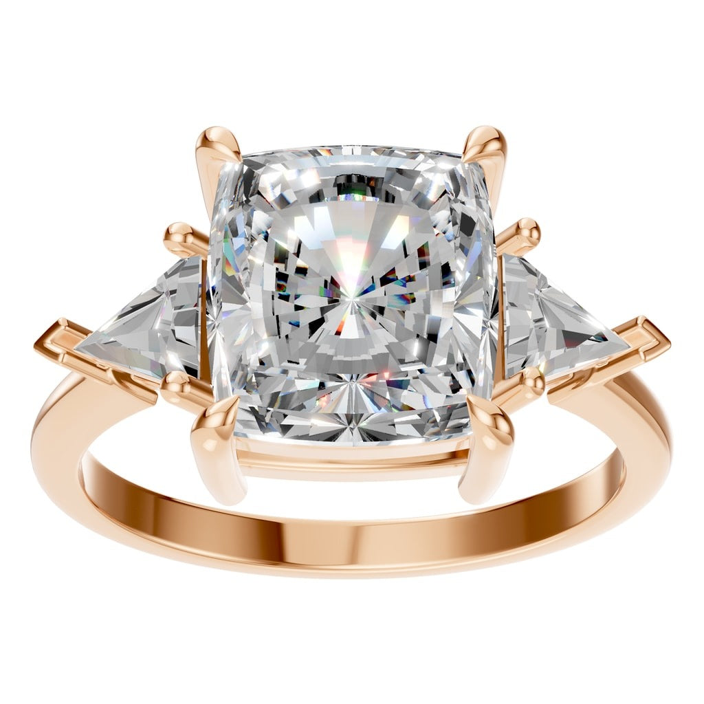 RI-4342 Rose Gold Ring SET - Front View