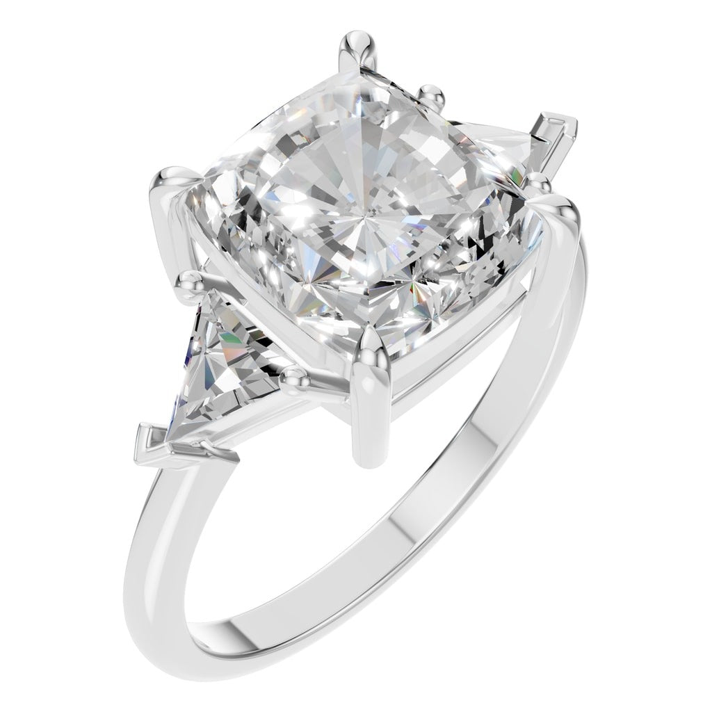 RI-4342 White Gold Ring SET - Main View