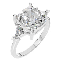 RI-4342 White Gold Ring SET - Main View