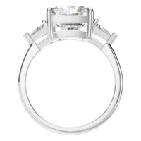 RI-4342 White Gold Ring SET - Top View
