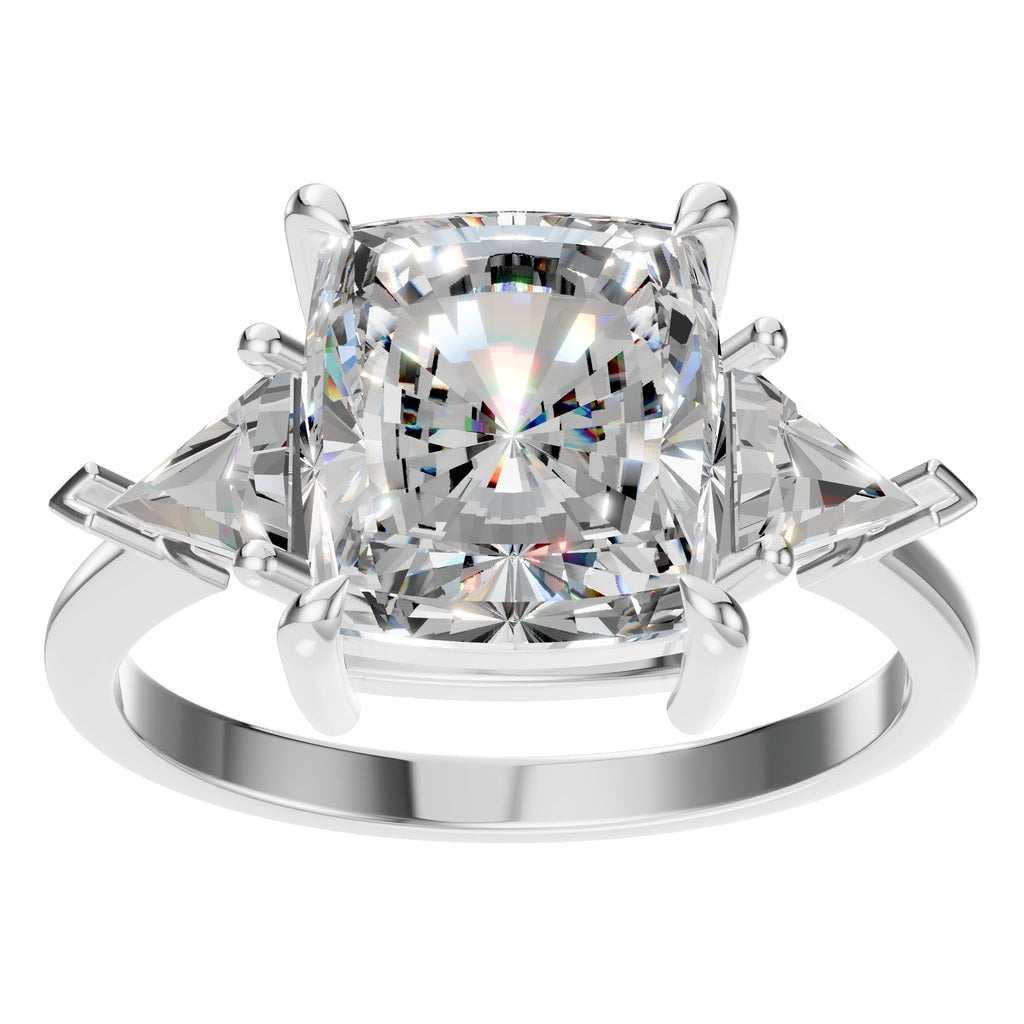 RI-4342 White Gold Ring SET - Front View