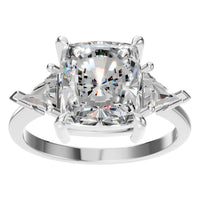 RI-4342 White Gold Ring SET - Front View