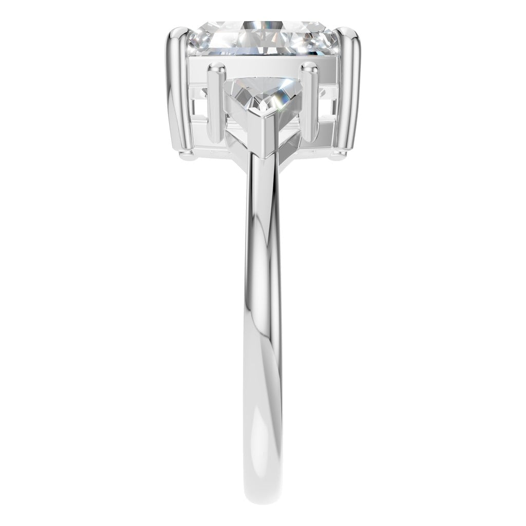 RI-4342 White Gold Ring SET - Side View