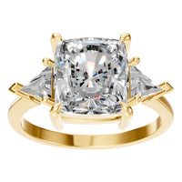 RI-4342 Yellow Gold Ring SET - Front View