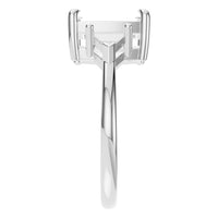 RI-4342 White Gold Ring UNSET - Side View