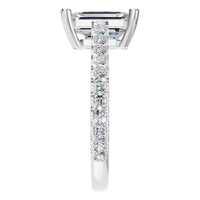 RI-4531 White Gold Ring SET - Side View