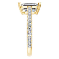 RI-4531 Yellow Gold Ring SET - Side View