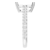 RI-4531 White Gold Ring UNSET - Side View