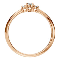 RI-4674 Rose Gold Ring SET - Top View