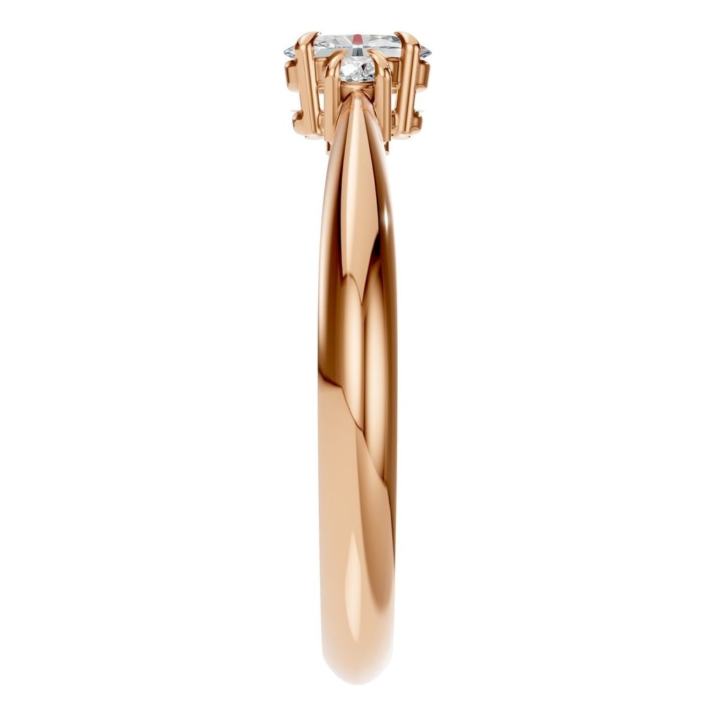 RI-4674 Rose Gold Ring SET - Side View