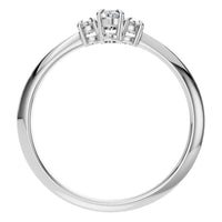 RI-4674 White Gold Ring SET - Top View