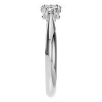 RI-4674 White Gold Ring SET - Side View