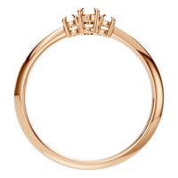 RI-4674 Rose Gold Ring UNSET - Top View
