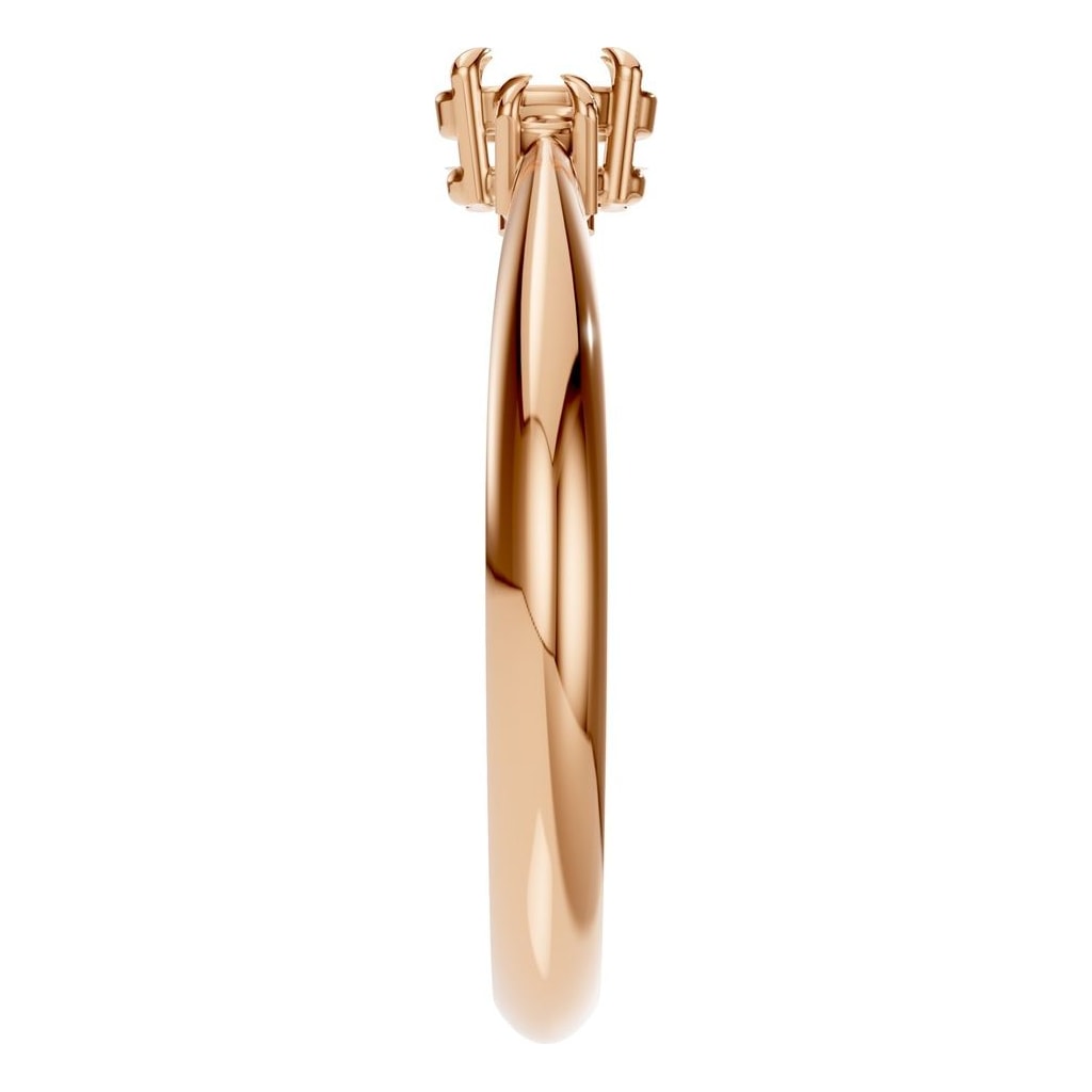 RI-4674 Rose Gold Ring UNSET - Side View
