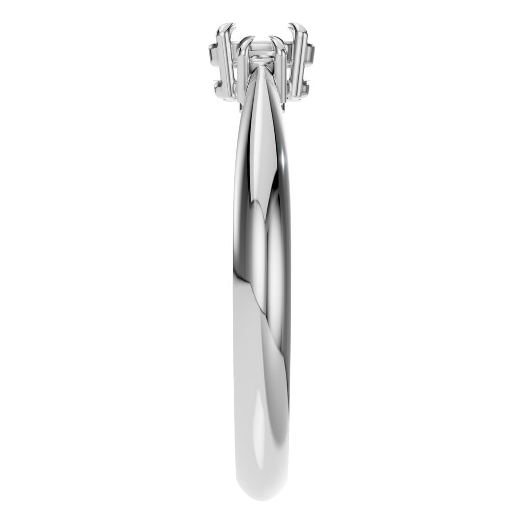 RI-4674 White Gold Ring UNSET - Side View