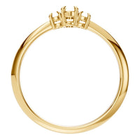 RI-4674 Yellow Gold Ring UNSET - Top View