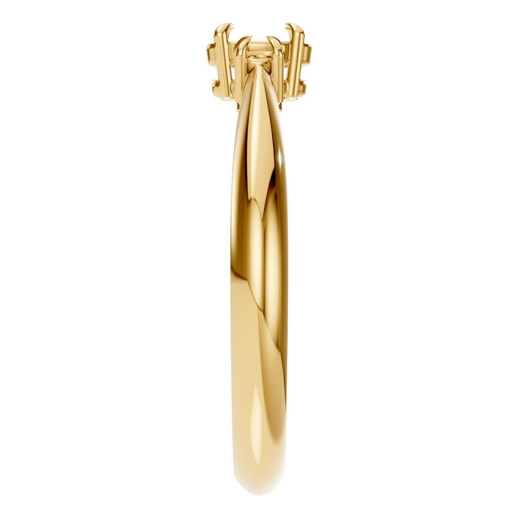 RI-4674 Yellow Gold Ring UNSET - Side View
