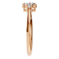 RI-4674 Rose Gold Ring SET - Side View