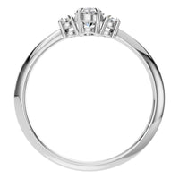 RI-4674 White Gold Ring SET - Top View