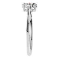 RI-4674 White Gold Ring SET - Side View