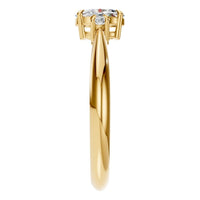 RI-4674 Yellow Gold Ring SET - Side View