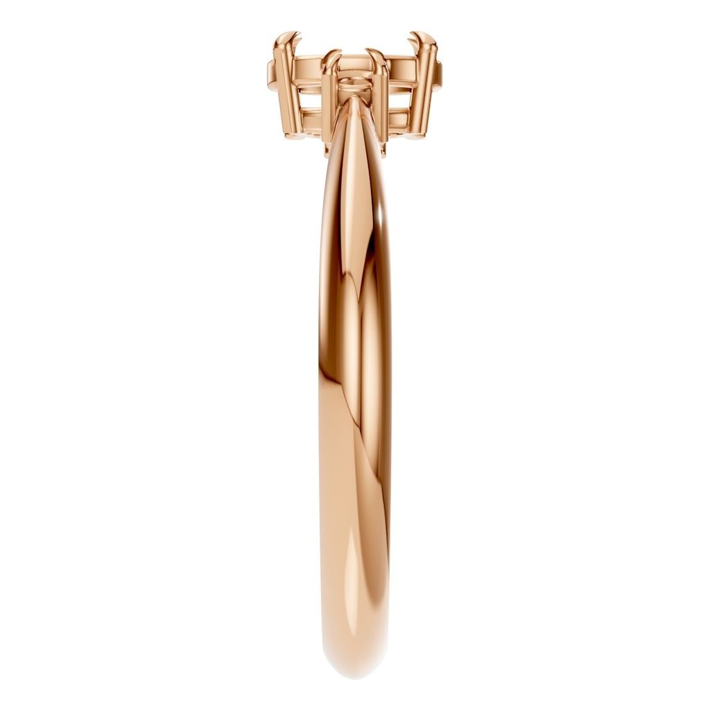 RI-4674 Rose Gold Ring UNSET - Side View