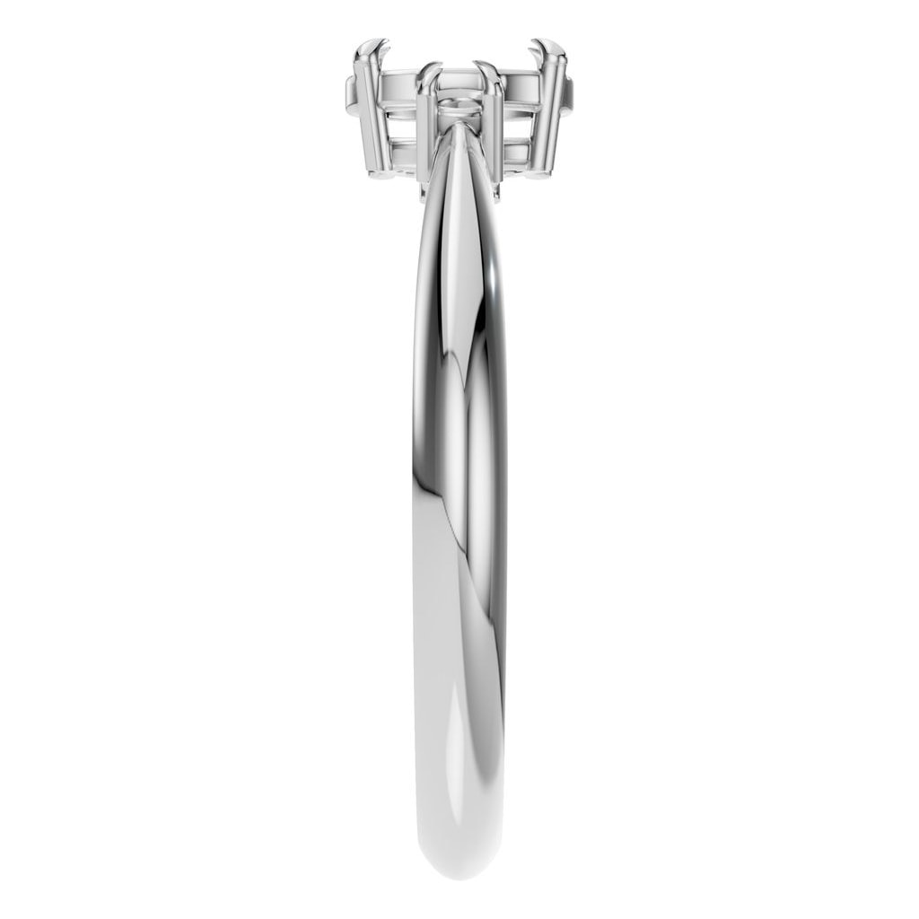 RI-4674 White Gold Ring UNSET - Side View
