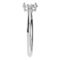RI-4674 White Gold Ring UNSET - Side View