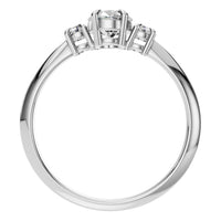 RI-4674 White Gold Ring SET - Top View