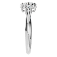 RI-4674 White Gold Ring SET - Side View