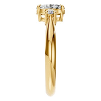 RI-4674 Yellow Gold Ring SET - Side View