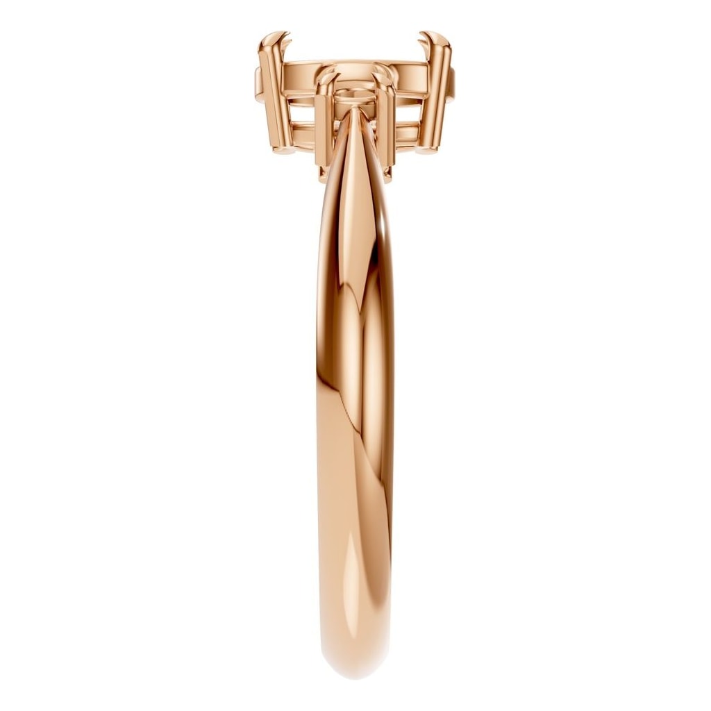 RI-4674 Rose Gold Ring UNSET - Side View