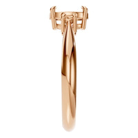 RI-4674 Rose Gold Ring UNSET - Side View