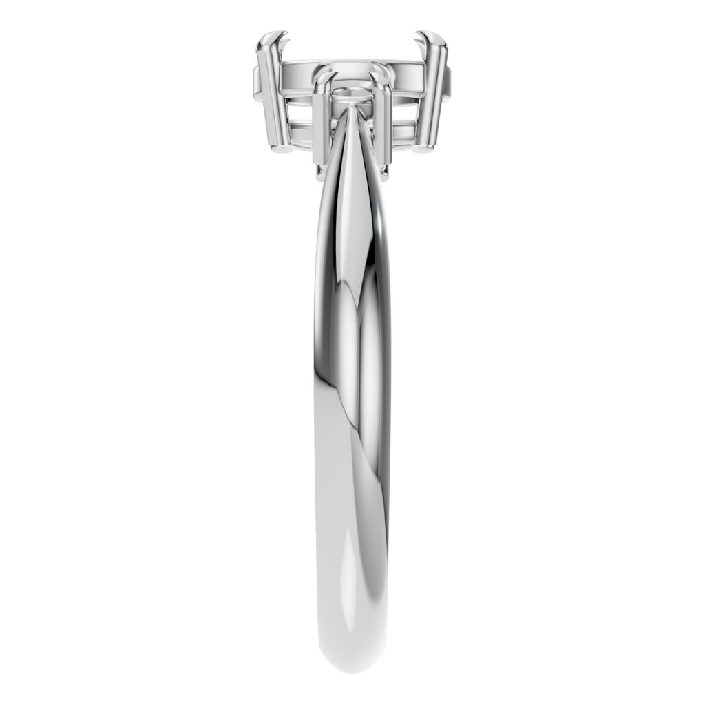 RI-4674 White Gold Ring UNSET - Side View