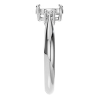 RI-4674 White Gold Ring UNSET - Side View