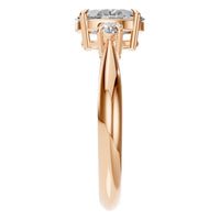 RI-4674 Rose Gold Ring SET - Side View